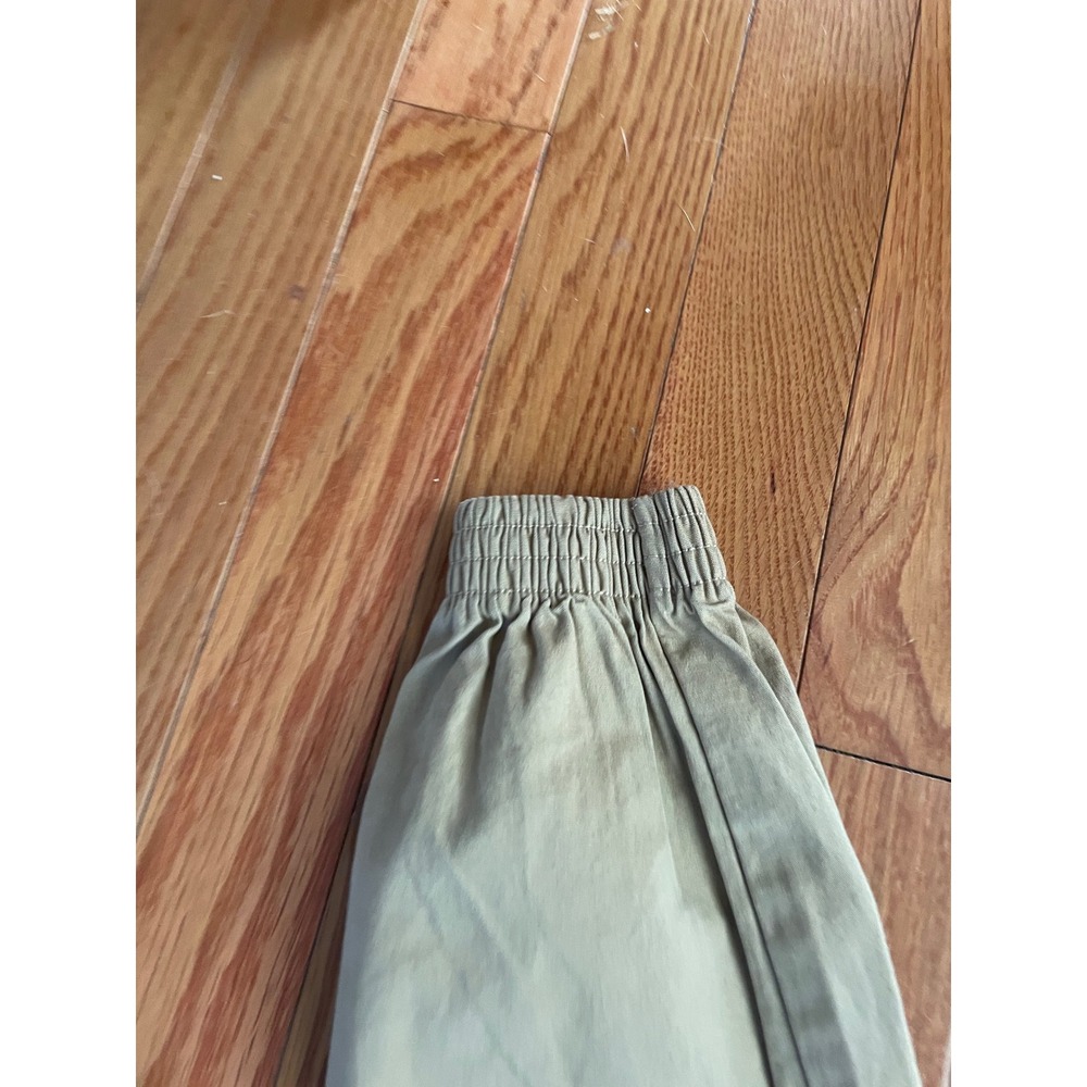 Boys Khaki Stretch Twill Jogger Pants Size 5 Adjustable Waist Tan Joggers - Picture 3 of 8